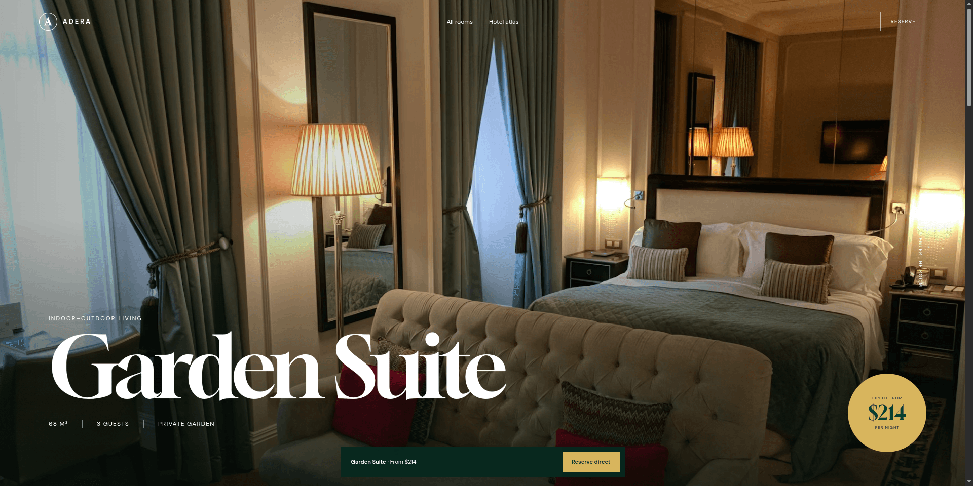 Adera Garden Suite page