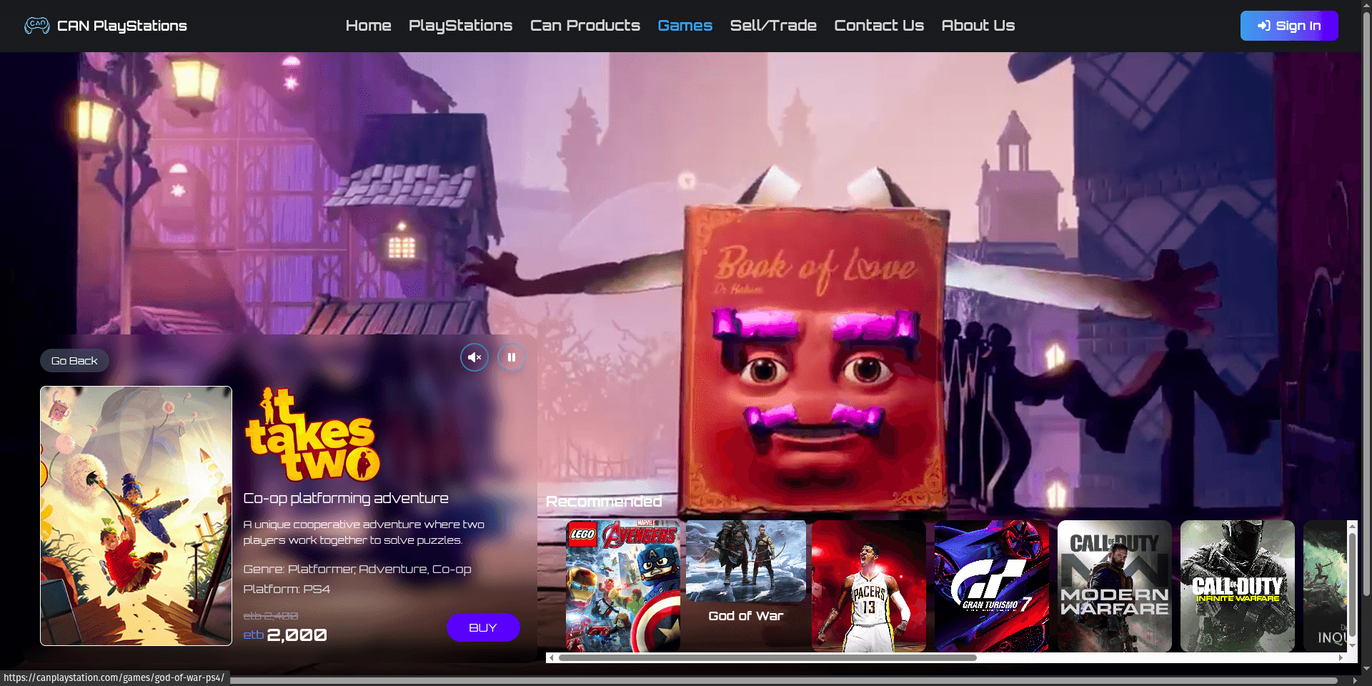 CAN PlayStations games discovery experience